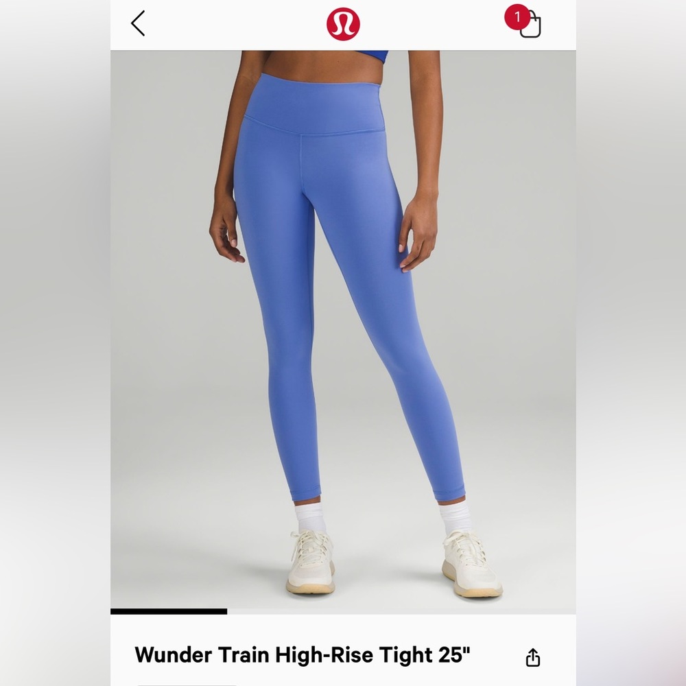 lululemon Wunder Train High-Rise Tight 25 — Wild Indigo